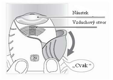 Ztracená dávka zůstane bezpečně uzavřená v inhalátoru, ale nebude již dostupná k inhalaci. Při jedné inhalaci není možné náhodně použít dávku navíc ani dvojnásobnou dávku.