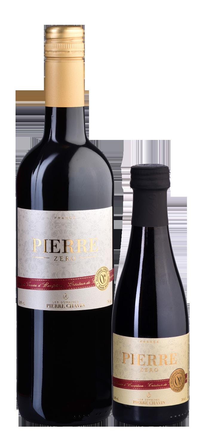 PIERRE ZERO ROUGE TYP Červené, tiché, polosladké ODRŮDA Merlot PŮVOD IGP Pays d Oc OBSAH ALKOHOLU 0,0% ZBYTKOVÝ CUKR G/L 31,49 OBSAH KYSELIN G/L 2,96 SKLADOVÁNÍ 5 LET PŘI TEPLOTĚ 10 až 12 C TEPLOTA