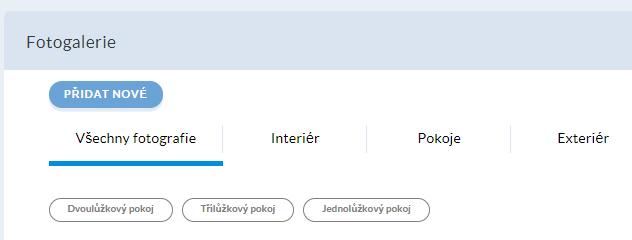 1. Přidání fotografie klikněte na Přidat nové (otevře se nové okno) vyberete, kde se fotografie nachází ve Vašem počítač. Dále můžete: a. Zvolit pořadí nové fotografie b.