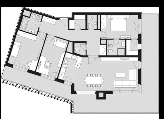 Nově dokončené exkluzivní byty 2+kk a 4+kk s unikátním designem a propracovanými dispozicemi Komorní projekt Rezidence U Muzea nabízí celkem 42