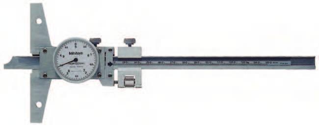 8 do rozsahu měření 300 Série 52 Hloubkoměry s číselníkem nabízí následující výhody: Snadno čitelný číselník.