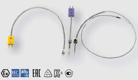 20 TC50 TC53 TC59 Příložné termočlánky Bajonetové termočlánky Termočlánky v potrubní objímce