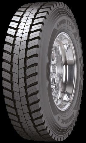 OMNITRAC D [HNANÁ] Nová pneumatika OMNITRAC D na hnanou nápravu je přizpůsobena potřebám pneumatik používaných v moderních smíšených provozech.