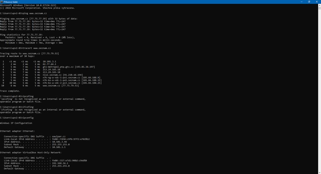 Zadání názvu webu DNS server si adresu převede na IP adresu domény (webové stránky) Cesta