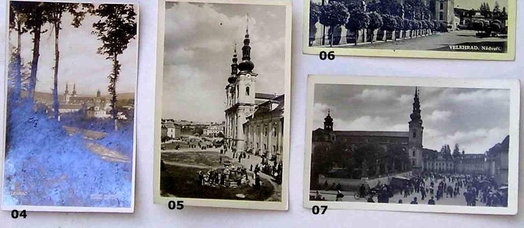 - barevná, PP prošlá poštou, NP neprošlá poštou, DL tzv. dlouhá adresa zhruba do roku 1905, I. prvotřídní kvalita, II. - drobné vady, III. větší poškození zohledněné sníženou cenou.