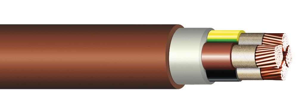 Kabely se sníženým požárním nebezpečím (LFHC kabely) se zachováním funkční integrity systému kabelové trasy dle teplotního scénáře pro DP Praha P(750) 90 Low fire-hazard cables (LFHC cables) with