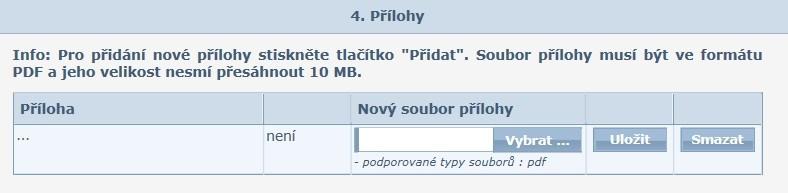 4. PŘÍLOHY Formát pdf!!! Max.