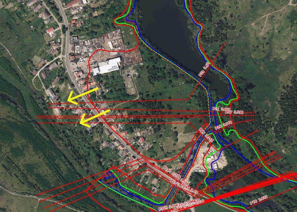 Pod VD Vítěz dochází opět k dalšímu oddělení průtoku a to již při Q 5 a část vody odtéká do Propadliny.