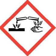 Značení podle Nařízení (ES) č.1272/2008 Výstražný symbol nebezpečnosti: Signální slovo: Standardní věty o nebezpečnosti: Nebezpečí H318: Způsobuje vážné poškození očí.