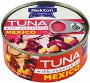 27,90 Kč Tuňák kousky se zeleninou Mexico, Toscana, Exotic 170 g