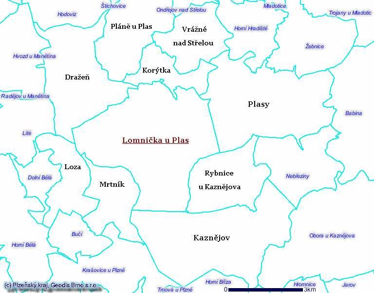 Obr.10 Celková rozloha zpracovávané lokality 3.4 Rekonstrukce mapových listů zdrojových podkladů a eliminace jejich srážky Zdrojové rastry se podrobí vizuální kontrole na jejich úplnost a čitelnost.