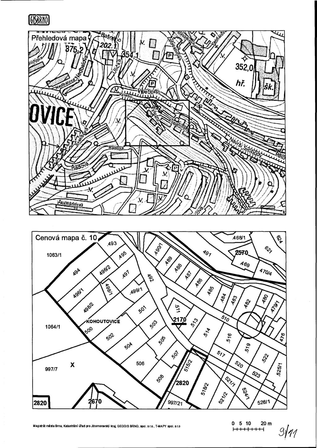 ds Přehledová mapa man ^ Cenová mapa č.