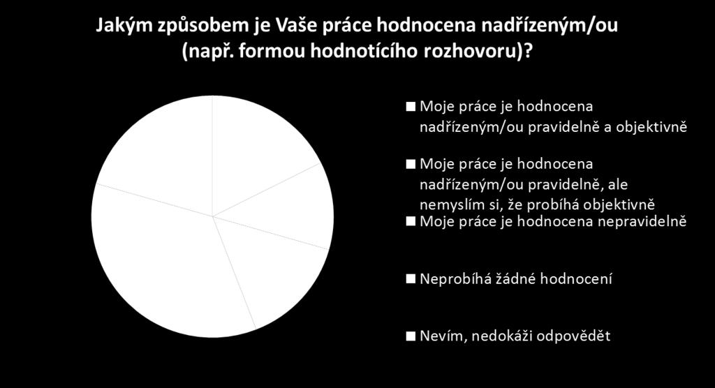 Hodnocení zaměstnanců/kyň V organizaci systém pravidelného hodnocení není zaveden.