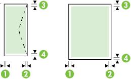 Média (1) levý okraj (2) pravý okraj (3) horní okraj (4) spodní okraj Letter 3 mm (0,12 palce) 3 mm (0,12 palce) 3 mm (0,12 palce) 3 mm (0,12 palce) U.S.