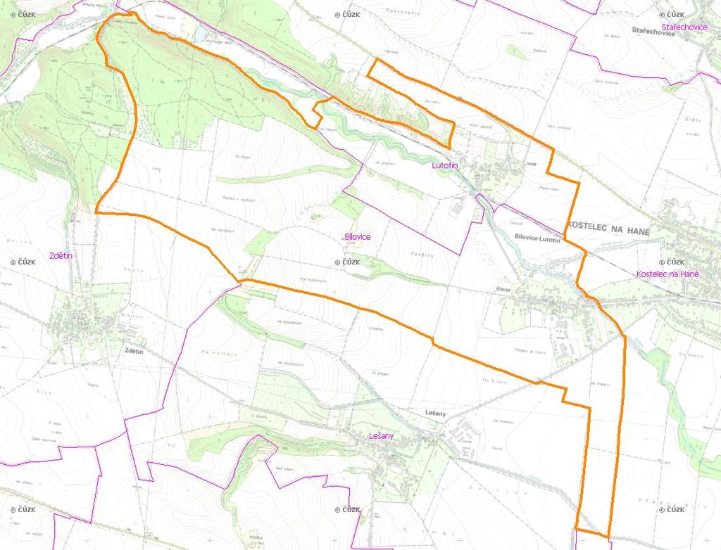 A. NÁZEV OBCE Název části obce (ZSJ): Bílovice Mapa A: Území obce Přehledová mapka Kód