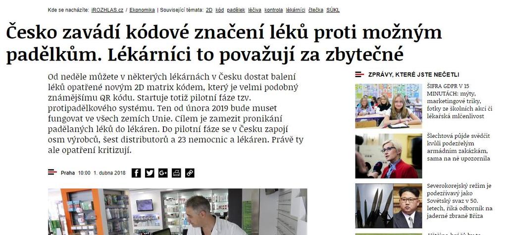 lék poznat. Snad tím nejmenším nebezpečím je to, že padělek pouze nebude účinkovat.