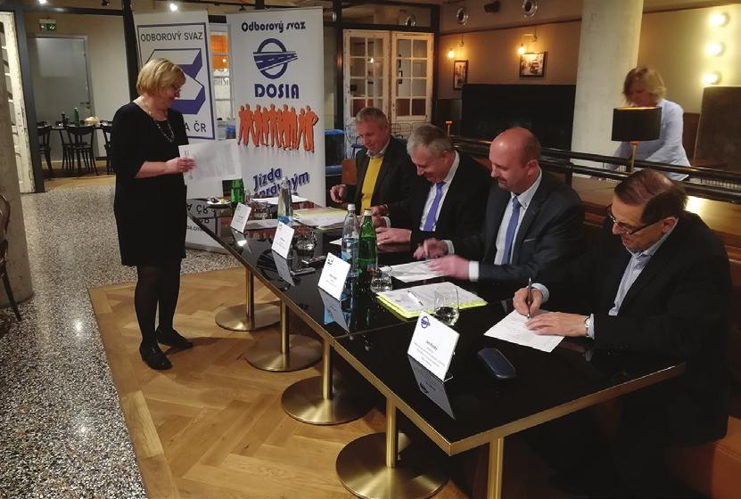 Zúčastnili se také předsedové některých odborových svazů sdružených v Českomoravské konfederaci odborových svazů (ČMKOS).