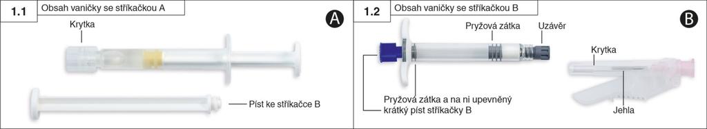 Souprava obsahující dvě zatavené vaničky v papírové krabičce.