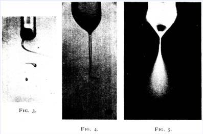 Instability of electrified liquid surfaces, Physical Review 10 (1917) 1-6 Zařízení pro