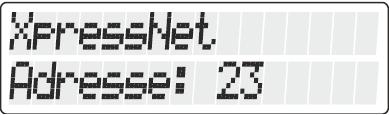 13.7 Nastavení adresy XpressNet Všechny zadávací přístroje, připojené na sběrnici XpressNet musejí mít pro korektní průběh výměny informací s centrálou nastavenou vlastní adresu přístroje.