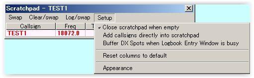 Scratchpad ve vstupním okně deníku 9.0 ScratchPad Aki Yoshida JA1NLX 1 9.1. Všeobecně ScratchPad je jedním z užitečných nástrojů, jak uložit zajímavé QSO stejně, jako si dělat poznámky na papír.