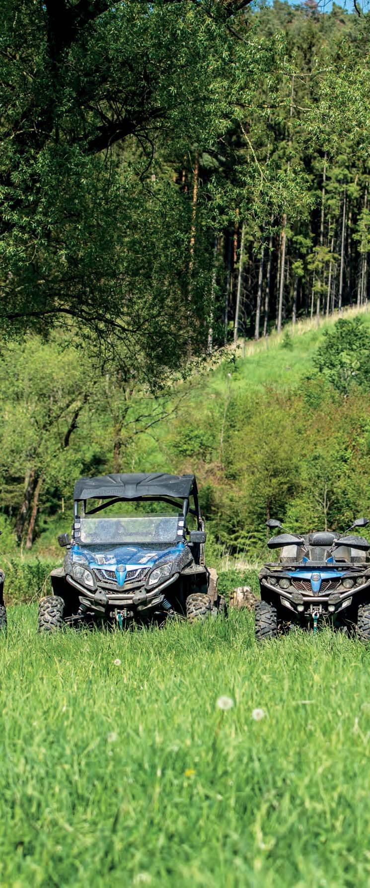 I QUAD I Svezení I CF Moto Unás zastoupená modelová řada značky CF Moto začíná na 400 ccm a zatím končí litru.