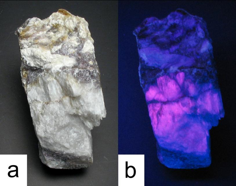 v UV-A (365 nm) a UV-C (254 nm)