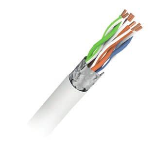 System class D, shielded Installation cable cat. 5e BKT 285 cat. 5e F/UTP PVC installation cable pplication: ź Primary (Campus), Secondary(Riser), Tertiary (Horizontal) ź IEEE 802.