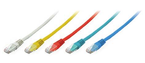 System class D, shielded Patchcords cat. 5e Crossover/patch cable used for connections in distribution cabinets or for connecting devices to subscriber s outlets.