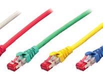 System class E, shielded Patchcords cat. 6 Crossover/patch cable used for connections in distribution cabinets or for connecting devices to subscriber s outlets.