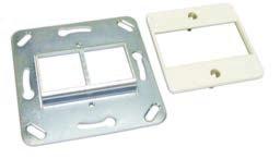 Class system F, BKT NL, shielded ccesories (sockets, organizers, insert) : 11330650 : 11330560 BKT Flat Plate 1 x RJ45 Socket ź The socket allows mounting telecom jacks in 45 x 45 mm standard ź To be