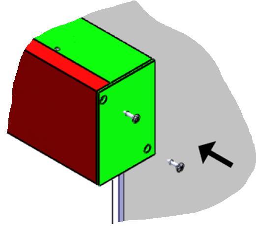 Použité šrouby 3 x 6 mm se zápustnou hlavou - imbus 13.