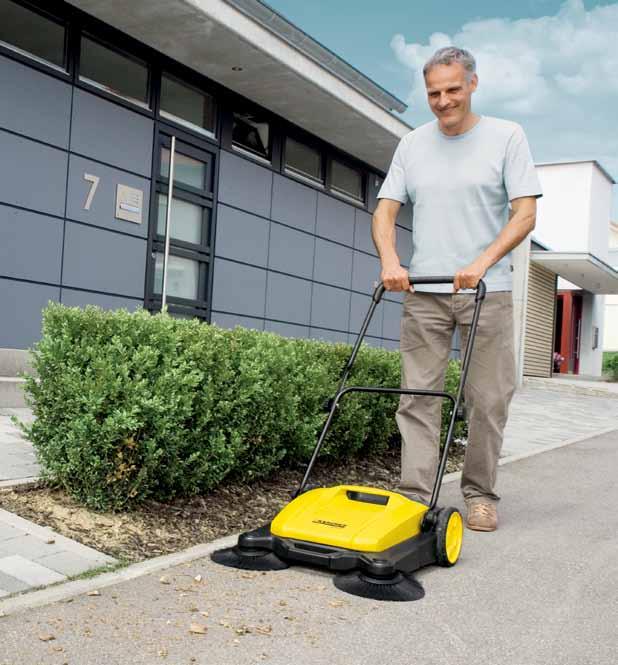 ZAMETACÍ STROJE NÁŠ TIP Čím rychlejší, tím čistější! Svižná chůze zvyšuje čisticí výkon zametacího stroje.