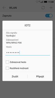 5. V případě, že se jedná o zabezpečenou Wi-Fi síť