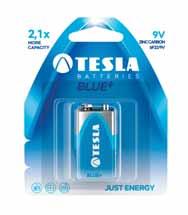 Tesla - nabíjecí baterie 9V (HR9V, 9V, BLISTER) 1 ks 8594183391298 HR9V 9V NiMH 1 ano 200mAh 1099137174 Tesla - 9V BLUE+ Zinc Carbon baterie (6F22, paper) 1 ks 8594183391809 6F22 9V ZnC