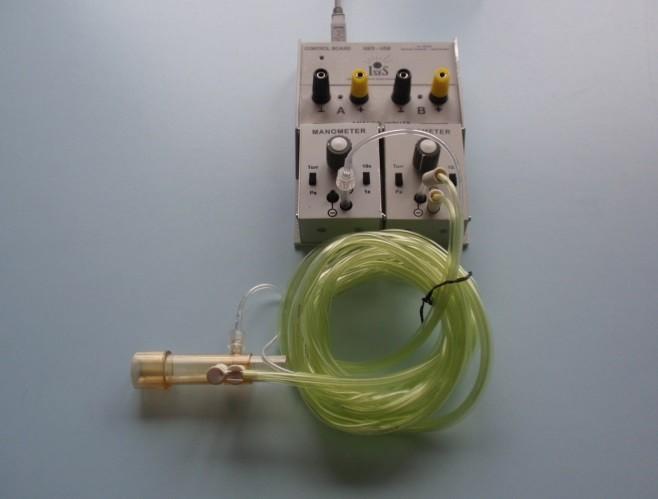 Anemometrické měření průtoku plynu rotující vrtulkou spirometr (Obr.
