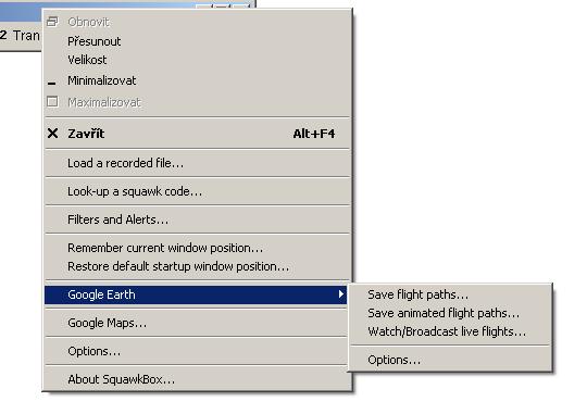 1 NOV 18 P - 4. 5 Pole options umožňuje nastavení prezentovaných hodnot software a zdroj dat, kam se bude program připojovat.