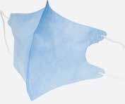 Rouška přes vousy Jednovrstvá rouška z prodyšné netkané textilie pro zakrytí vousů, univerzální velikost na