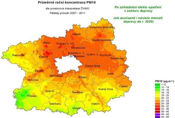 Obrázek 62: Modelové vyhodnocení dopadu nově stanovených dopravních opatření, zóna