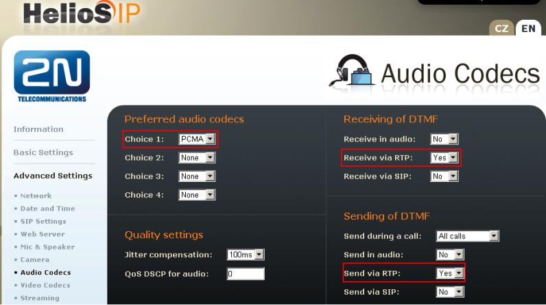 Jak konfigurovat 2N Helios IP intercom FW verze 2.