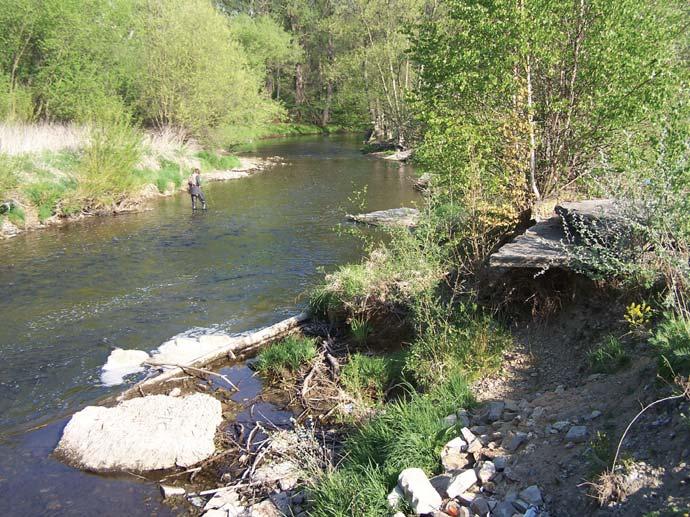 Obrázek 5: Jedna ze dvou št rkovokamenitých povod ových akumulací(v