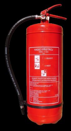 B 18 Uveďte základní druhy přenosných hasicích přístrojů a popište jejich použití vzhledem k druhu požáru, na který je možno tyto použít.