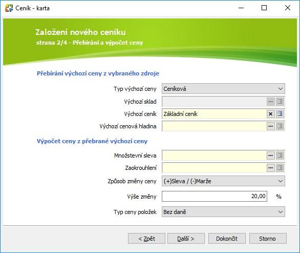 vyberte Sklad a jako Zdrojový sklad pak Hlavní sklad) Katalog Základním seznamem pro tvorbu cen i zásob jsou karty Položek katalogu evidované v seznamu Katalog.