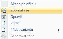 adresáři kontaktní osoby, pobočky, přiřazené ceníky nebo neuhrazené doklady, u zásob statistiku, pohyby, ceny atd. Záložky detailů si přizpůsobíte pravým tlačítkem myši.