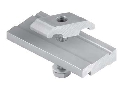 6600107775 8 6600107776 44 4 6600197787 Svorka hliníkového roštu T vysoká Aluminium grid clamp T high al 0,1 kg komplet 1642691 Svorka rámu s ocel.