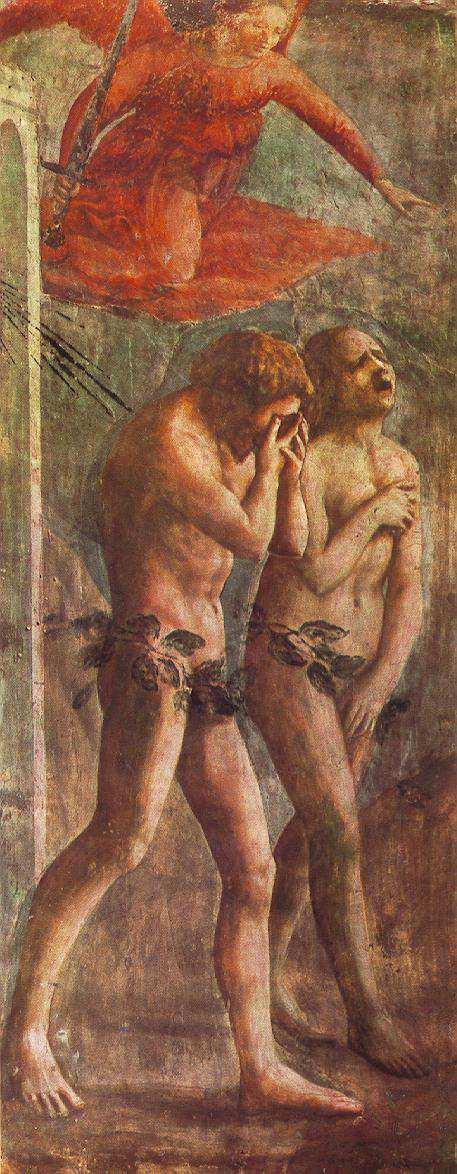 11. Masaccio: Vyhnání Adama a Evy z Ráje, 1426 1427, freska,