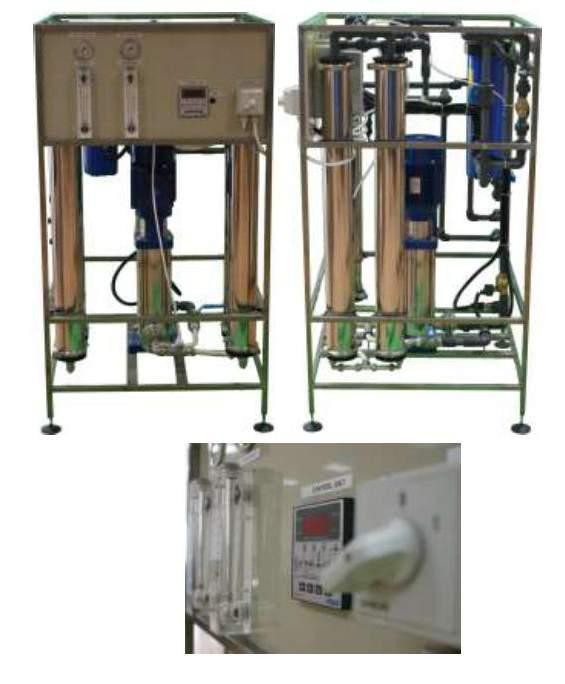 MEMBRÁNOVÉ TECHNOLOGIE SORTIMENT 103.2 Průmyslové stanice reverzní osmózy Průmyslové stanice reverzní osmózy slouží k přípravě demineralizované vody.