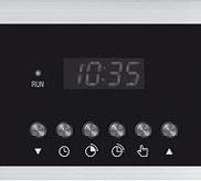 EN DESCRIPTION OF THE CONTROL PANEL G. Time Controller Indicator H. Touch Keys I. Timer decreasing Key J. O clock K. Programming Cooking Time L. Timer increasing Key M. ON/OFF button N.
