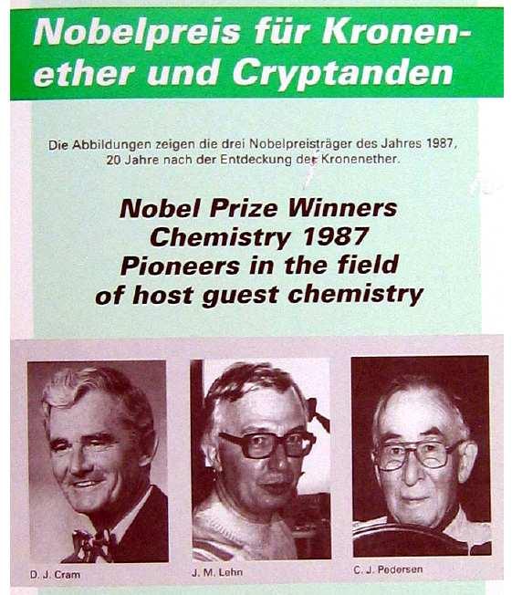 1987 Nobelova cena The Nobel Prize in Chemistry 1987 was awarded jointly to Donald J. Cram Jean-Marie Lehn Charles J.