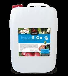 Hořká pihovitost Hycol-E Ca v jádrovinách i peckovinách, dávka 10 l/ha, koncentrace 1 %, prevence hořké pihovitosti u citlivých odrůd, první aplikace 10 dnů po odkvětu, 4 8 během sezóny v